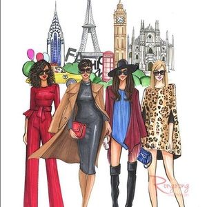 Fashion Week Illustration by Rongrong DeVoe